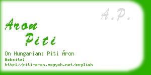 aron piti business card